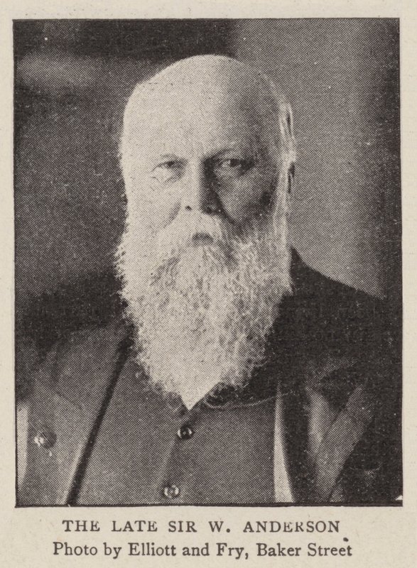 Zesnulý sir W Anderson od English Photographer