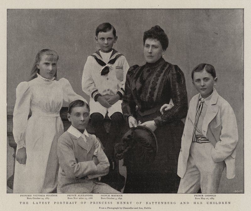 Nejnovější portrét princezny Jindřicha z Battenbergu a jejích dětí od English Photographer