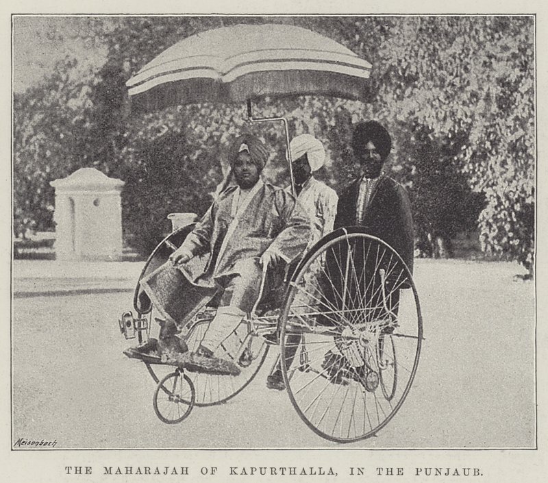 Maharajah z Kapurthala, v Paňdžábu od English Photographer