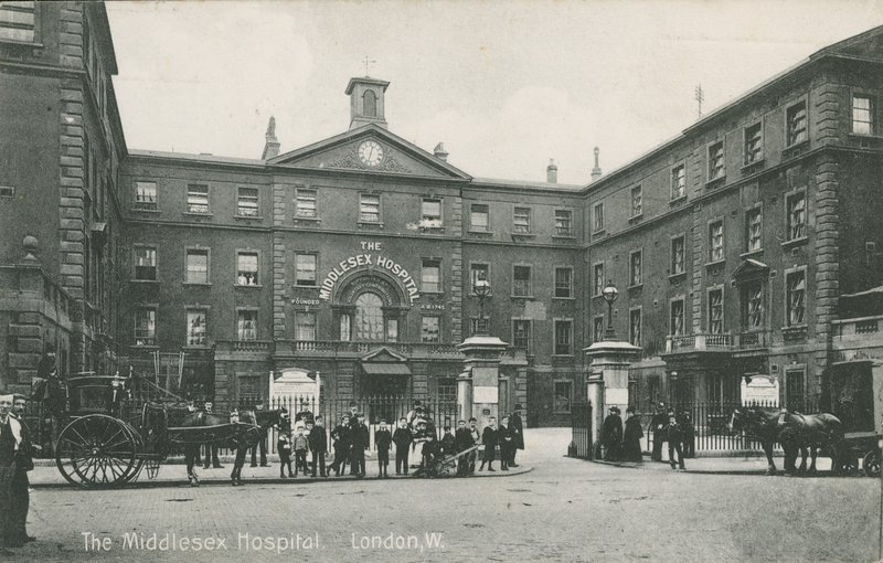 The Middlesex Hospital, Londýn, 1910 od English Photographer