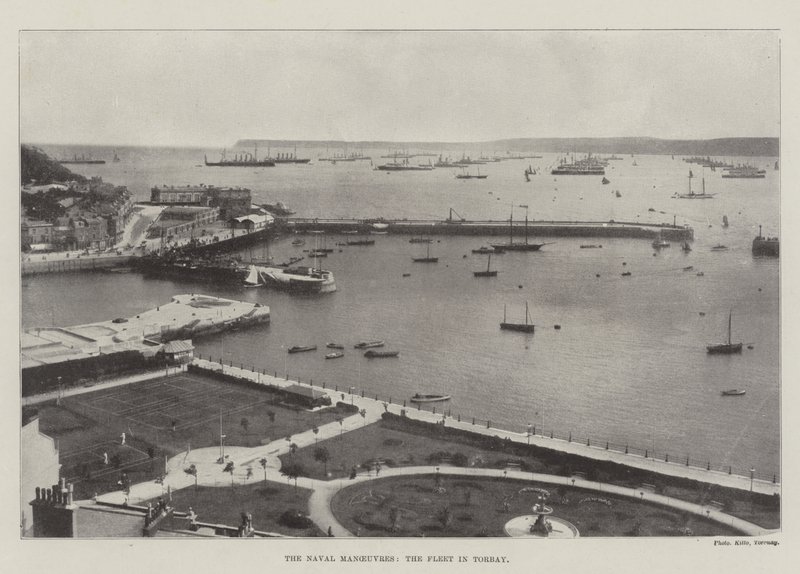 Námořní manévry, flotila v Torbay od English Photographer
