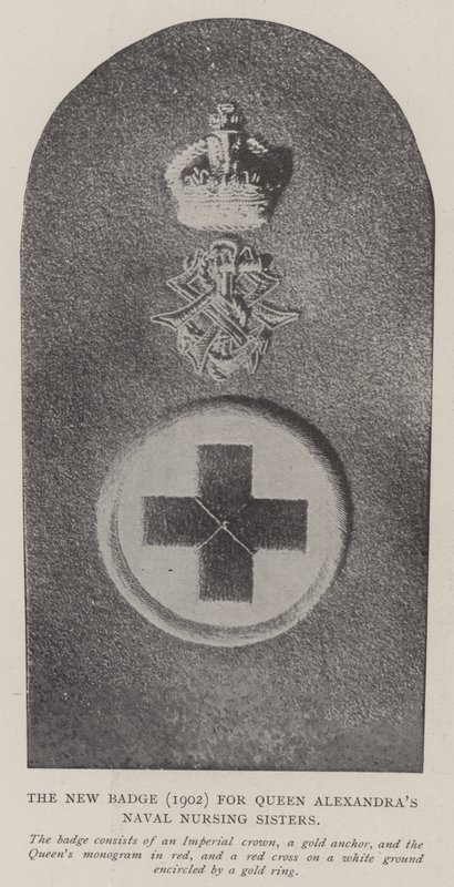 Nový odznak (1902) pro královny Alexandras Naval Nursing Sisters od English Photographer