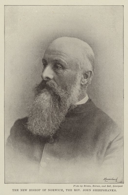 Nový biskup z Norwiche, reverend John Sheepshanks od English Photographer