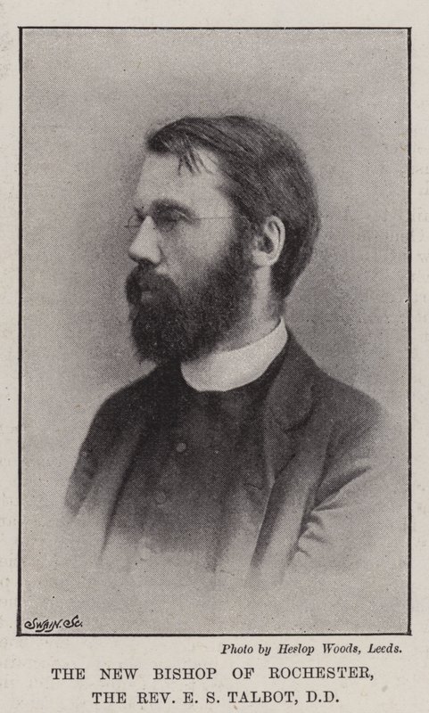 Nový biskup z Rochesteru, reverend E S Talbot, DD od English Photographer