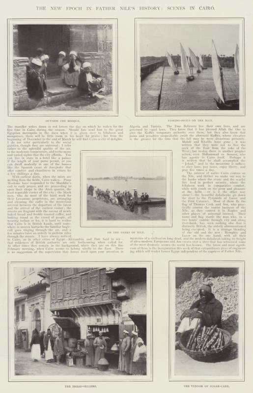 Nová epocha v historii otce Nilese, scény v Káhiře od English Photographer