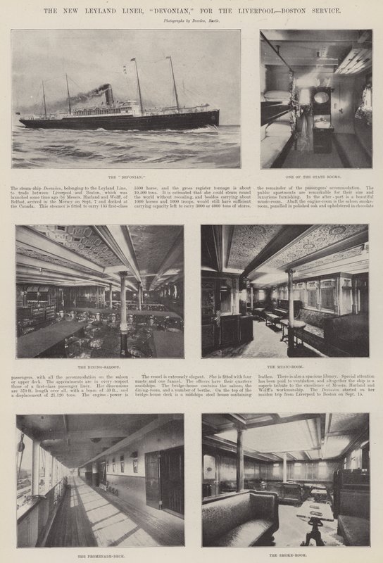 New Leyland Liner, Devonian, pro Liverpool, Boston Service od English Photographer