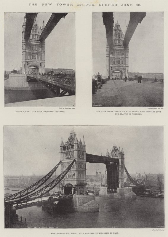 Nový Tower Bridge, otevřen 30. června od English Photographer