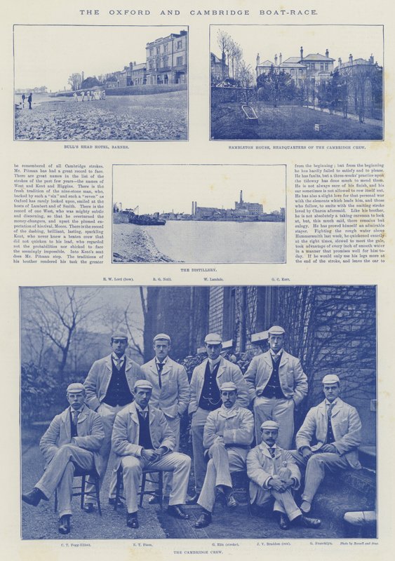 Oxford a Cambridge Boat-Race od English Photographer