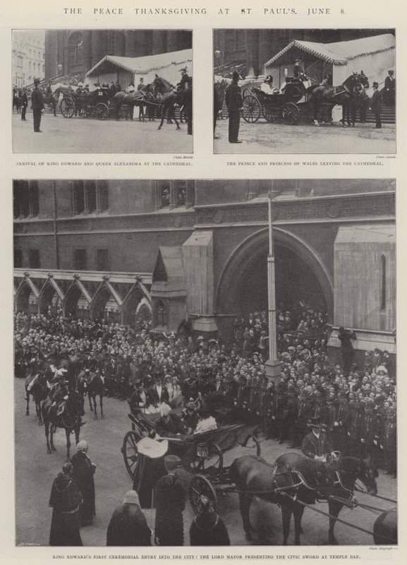 Díkůvzdání míru v St Pauls, 8. června od English Photographer
