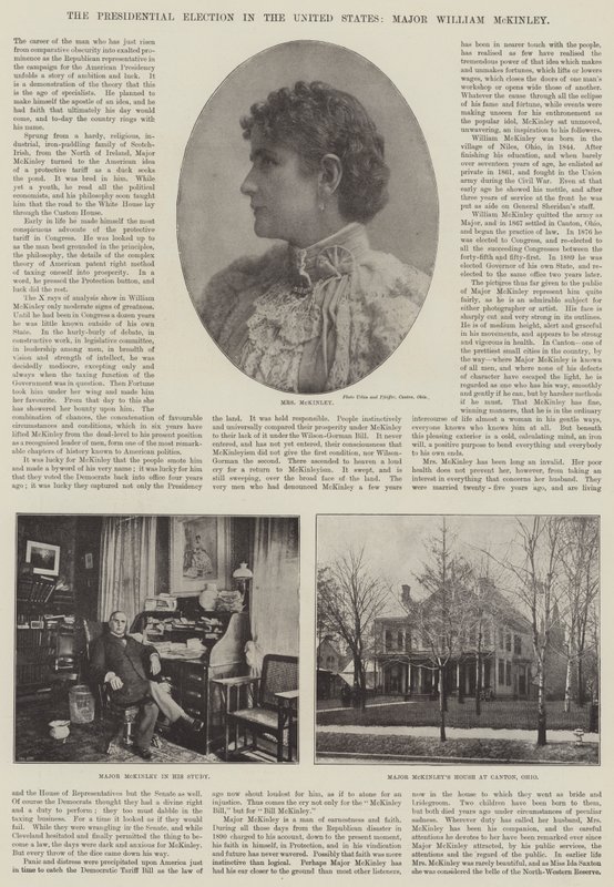 Prezidentské volby ve Spojených státech, major William McKinley od English Photographer