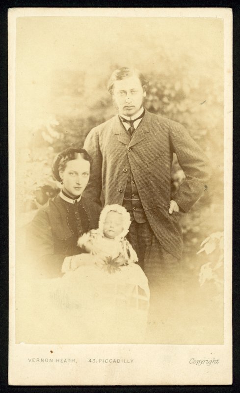 Princ a princezna z Walesu a princ Albert Victor od English Photographer