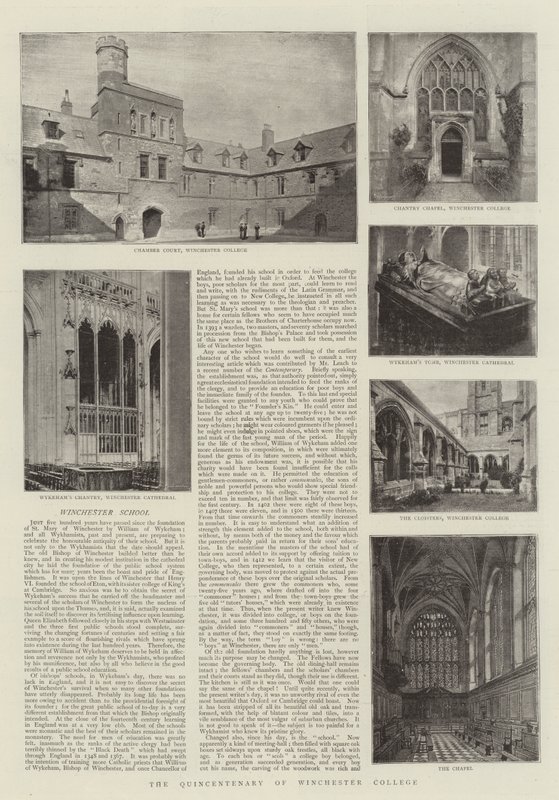 Pětileté výročí Winchester College od English Photographer
