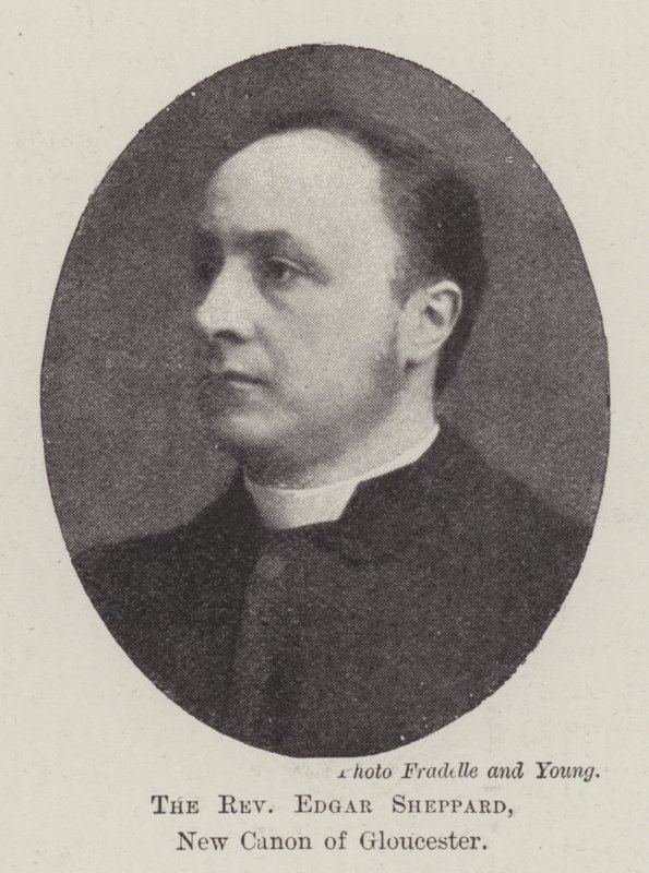Reverend Edgar Sheppard, nový kanovník z Gloucesteru od English Photographer