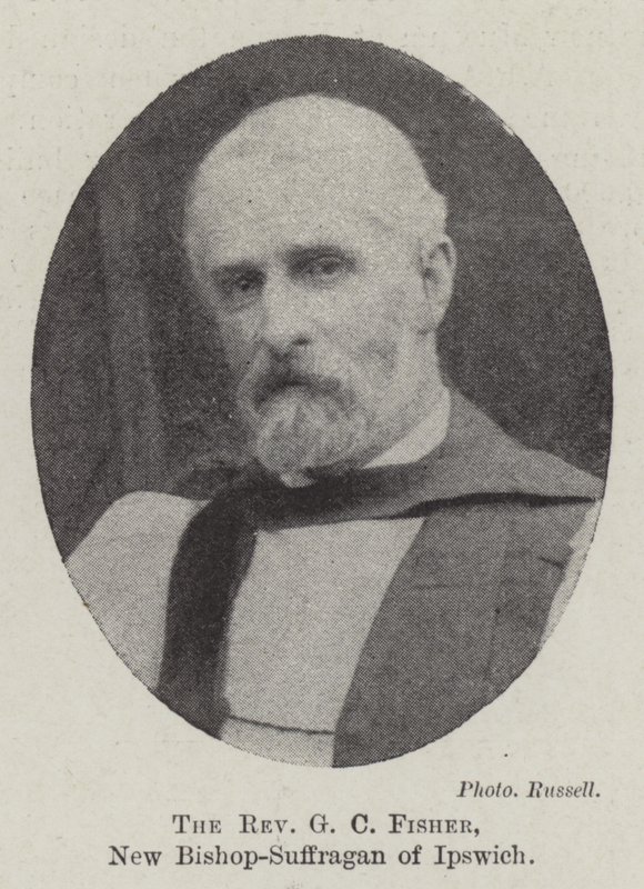 Reverend G C Fisher, nový biskup-Suffragan z Ipswiche od English Photographer