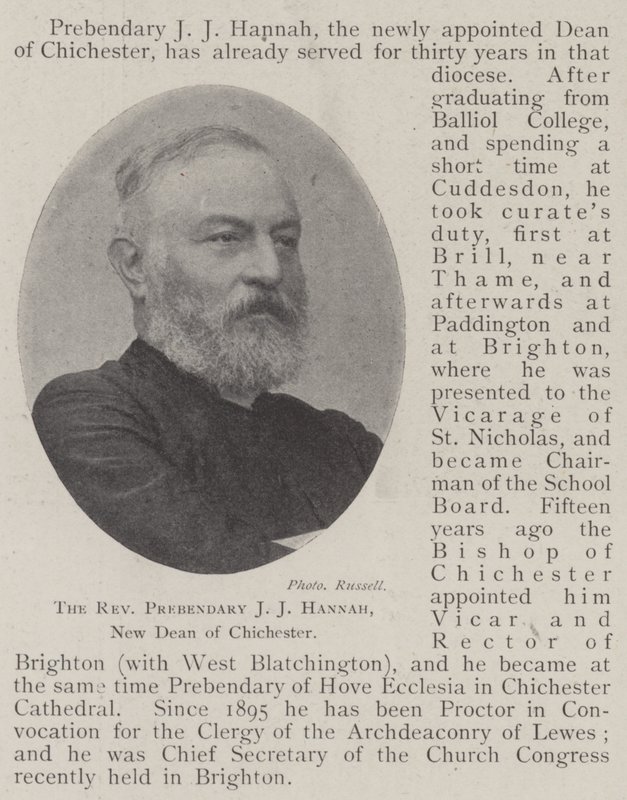 Reverend Prebendary JJ Hannah, nový děkan z Chichesteru od English Photographer