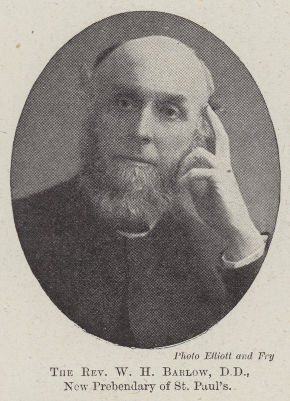 Reverend WH Barlow, DD, nový prebendář St Pauls od English Photographer