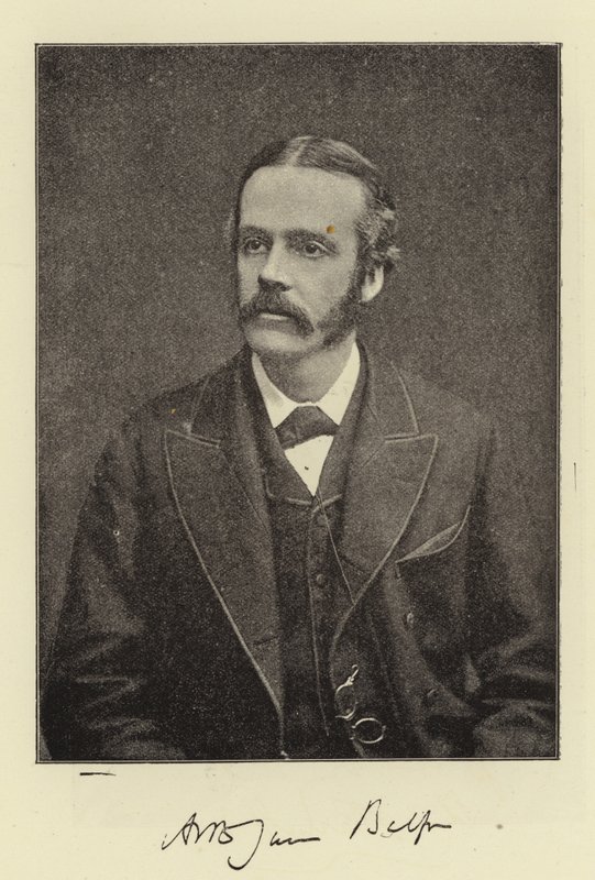 Správný čestný Arthur James Balfour, poslanec, hlavní tajemník pro Irsko a budoucí vůdce Konzervativní strany od English Photographer