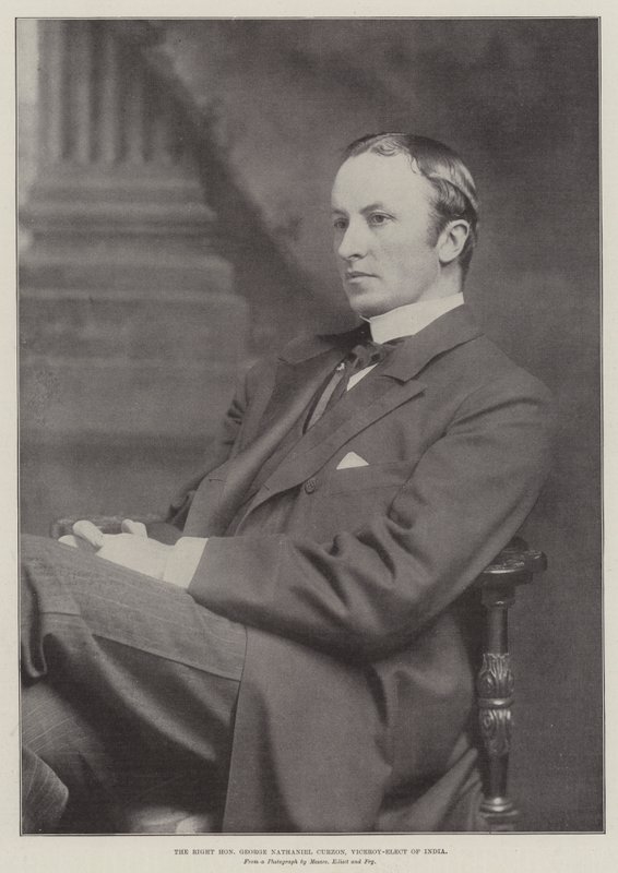Ctihodný George Nathaniel Curzon, zvolený místokrál Indie od English Photographer