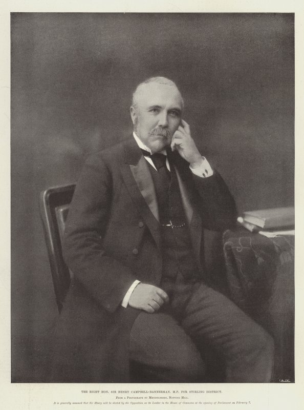 Vážený pane Henry Campbell-Bannerman, poslanec za Stirling District od English Photographer