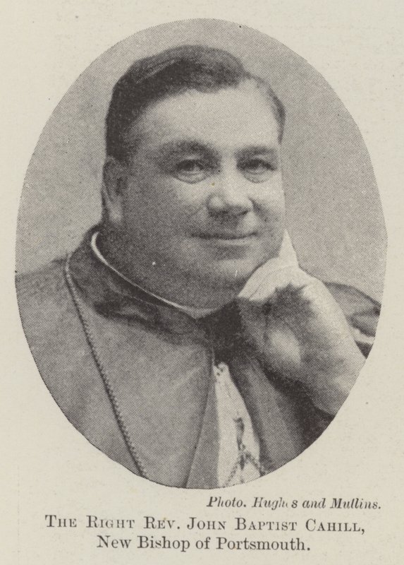 Správný reverend John Baptist Cahill, nový biskup z Portsmouthu od English Photographer