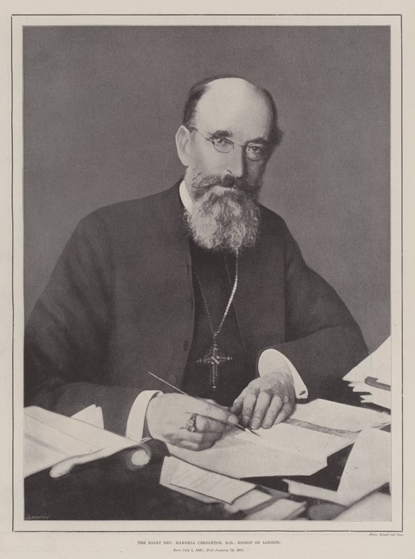 Správný reverend Mandell Creighton, DD, biskup z Londýna od English Photographer
