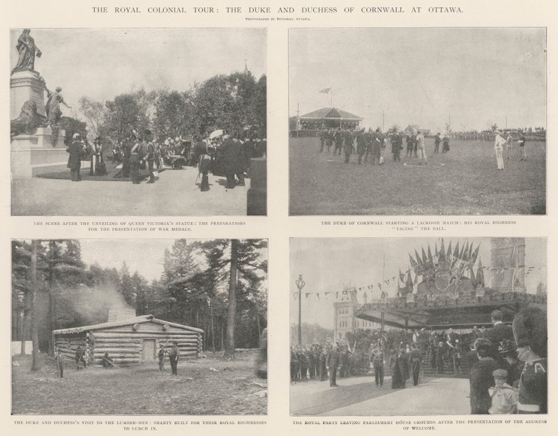 Královská koloniální prohlídka, vévoda a vévodkyně z Cornwallu v Ottawě od English Photographer