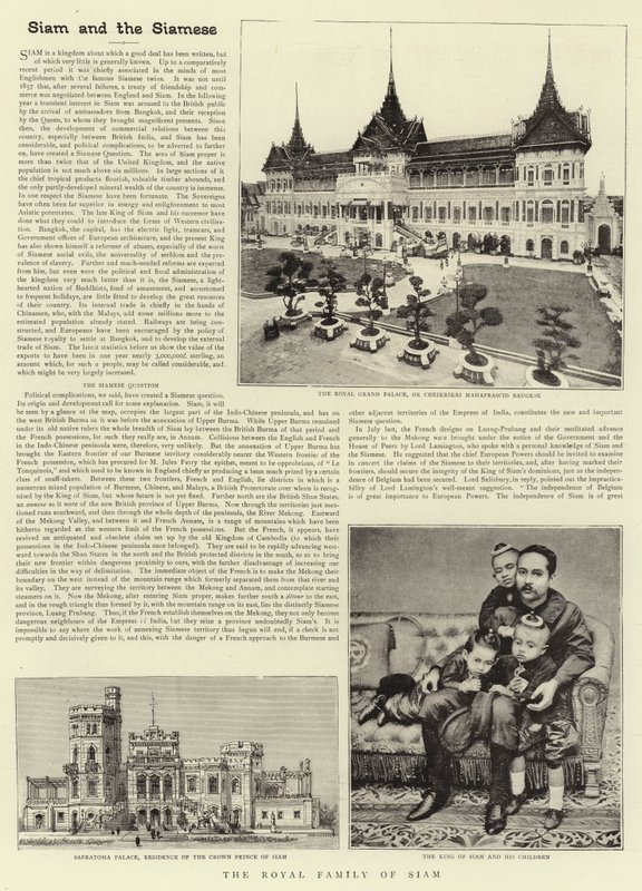 Královská rodina Siam od English Photographer
