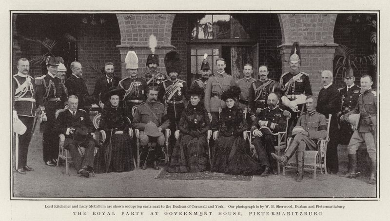 Královská párty ve Government House, Pietermaritzburg od English Photographer