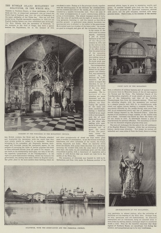 Ruský ostrovní klášter Solovetsk v Bílém moři od English Photographer
