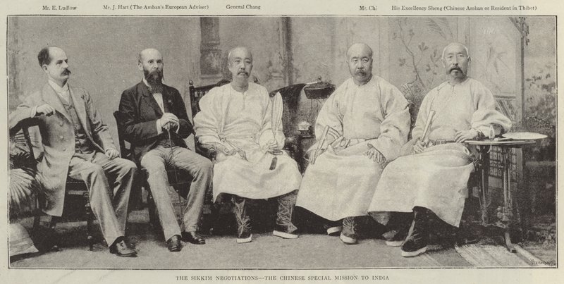 Sikkim Negotiations, čínská zvláštní mise v Indii od English Photographer