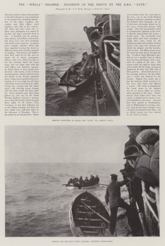 Katastrofa Stella, incidenty záchrany RMS Lynx od English Photographer