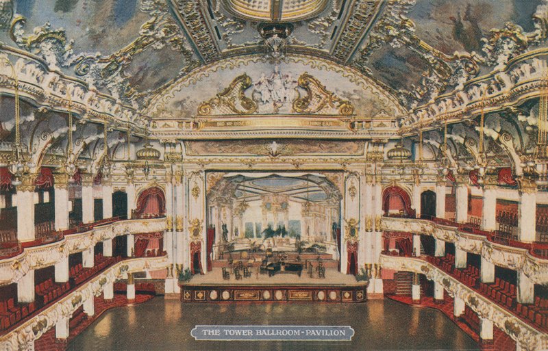 Míčovna Tower Ballroom - Pavilon. Pohlednice odeslána v roce 1913. od English Photographer