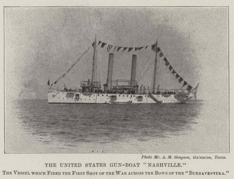 Gun-Boat Spojených států Nashville od English Photographer