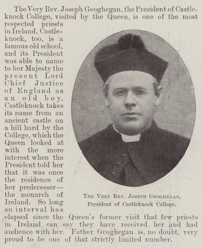 Velmi reverend Joseph Geoghegan, prezident Castleknock College od English Photographer