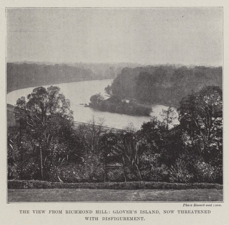 The View from Richmond Hill, Glovers Island, nyní ohrožený Znetvořením od English Photographer