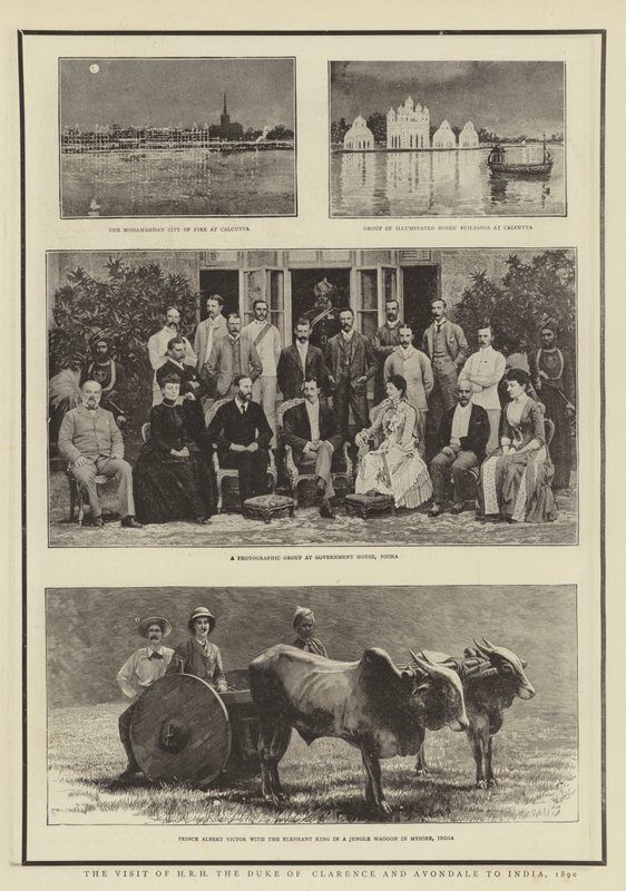 Návštěva HRH vévody z Clarence a Avondale v Indii, 1890 od English Photographer