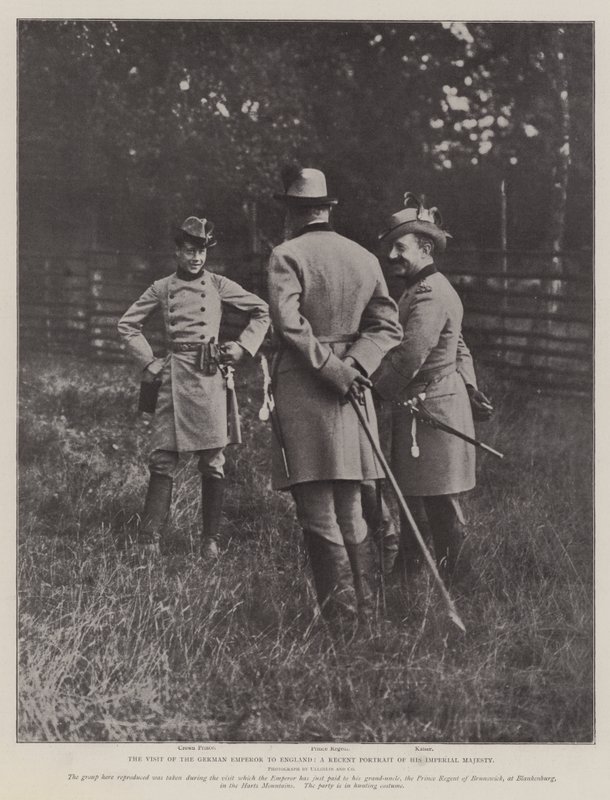 Návštěva německého císaře v Anglii, nedávný portrét Jeho císařského Veličenstva od English Photographer