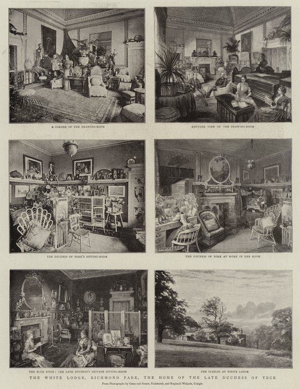 The White Lodge, Richmond Park, domov zesnulé vévodkyně z Tecku od English Photographer