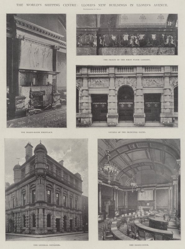 Worlds Shipping Centre, nové budovy Lloyds na Lloyds Avenue od English Photographer