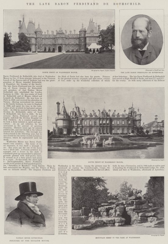 Zesnulý baron Ferdinand de Rothschild od English Photographer