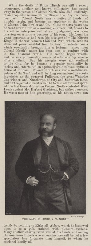 Zesnulý plukovník J T North od English Photographer