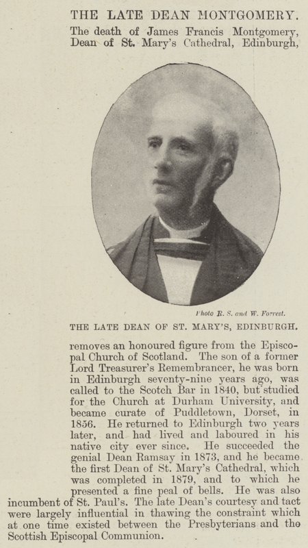 Zesnulý děkan St Marys, Edinburgh od English Photographer