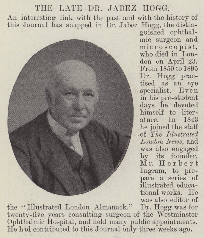 Zesnulý doktor Jabez Hogg od English Photographer