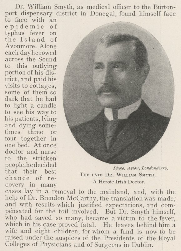 Zesnulý Dr William Smyth, Heroic Irish Doctor od English Photographer