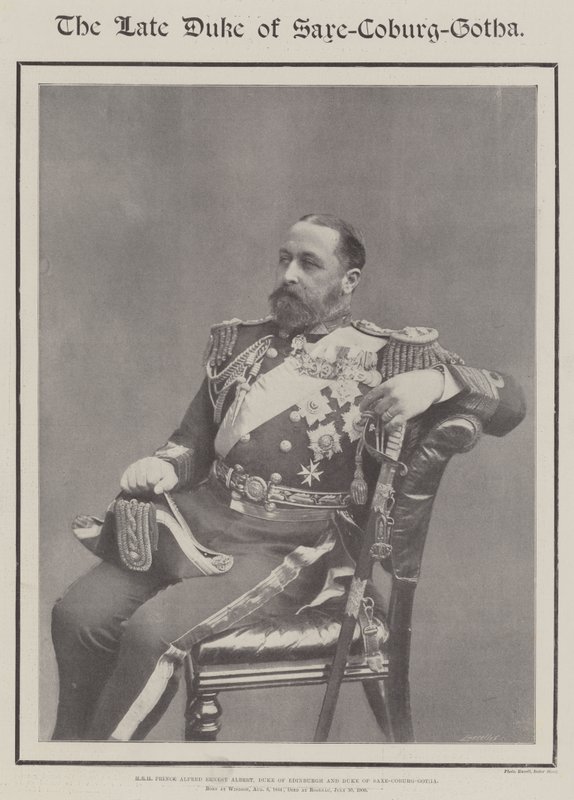 Zesnulý vévoda Saxe-Coburg-Gotha od English Photographer
