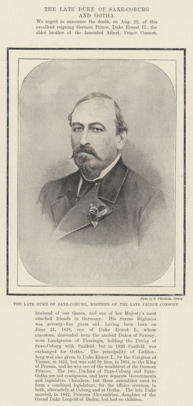 Zesnulý vévoda ze Saxe-Coburg, bratr zesnulého Prince Consorta od English Photographer