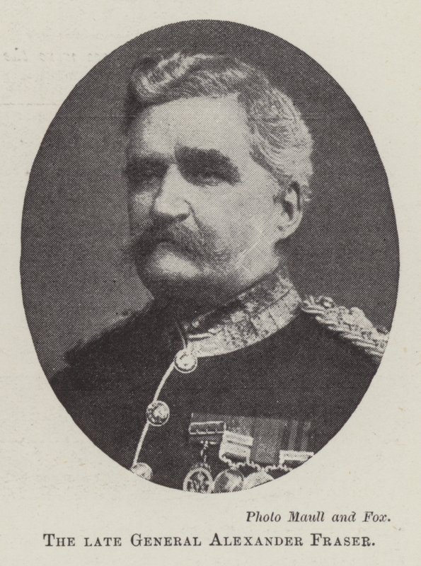 Zesnulý generál Alexander Fraser od English Photographer