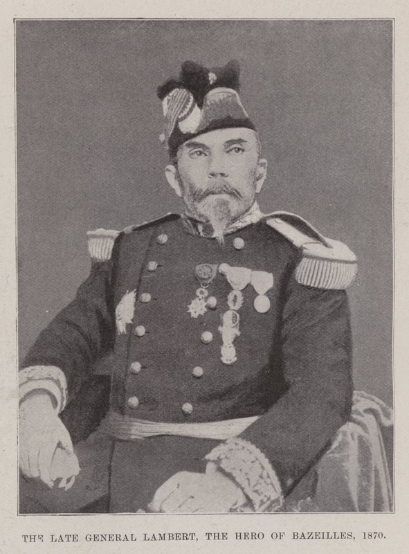 Zesnulý generál Lambert, hrdina Bazeilles, 1870 od English Photographer