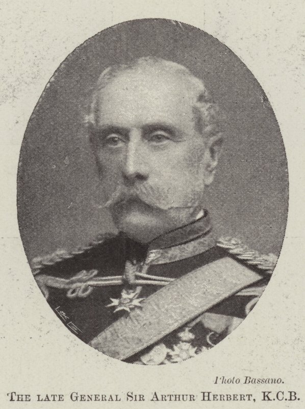 Zesnulý generál Sir Arthur Herbert, KCB od English Photographer