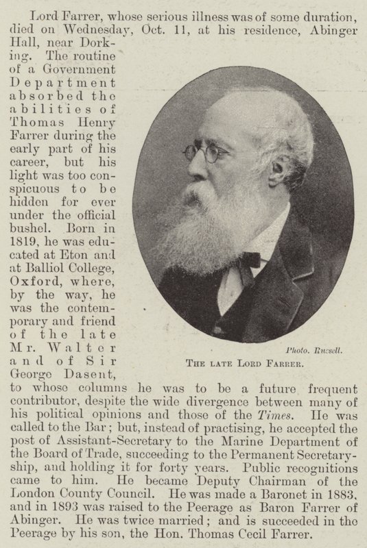 Zesnulý lord Farrer od English Photographer
